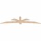 Ekena Millwork Davenport Smooth Timber Gable Bracket, Douglas Fir, 108"W x 27"H x 1 1/2"D x 5 1/2"F, 6/12 Pitch GBW108X27X0206DAV00SDF - alternate 2